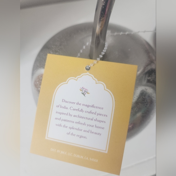 Real Metal Silver Double Cherry Accent Decor. Gorgeous! 12 In - Picture 10 of 12